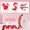 Red Satin Ribbon, 100 Yards Double Faced Solid Fabric Ribbon Roll for Gift Wrapping, Crafts, Wedding, Party, Christmas, Sewing, Floral, Hair, Invitation Decorations (3/8 inch Wide)
